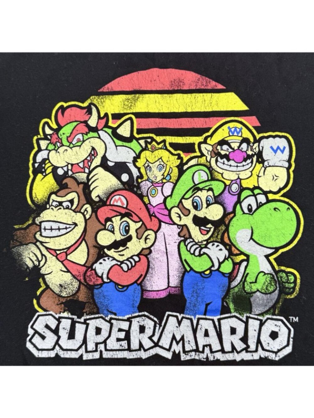 Nintendo Super Mario Tshirt Men Size L Luigi Bowser Character Video Game Gamer - Picture 4 of 12
